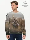 Мужской лонгслив базовый / Байек на коне