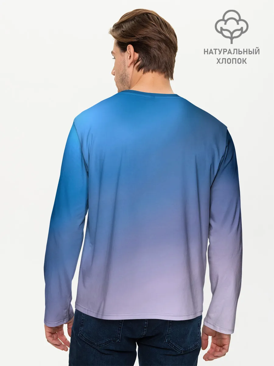 Мужской лонгслив базовый / Девушка с большими глазами