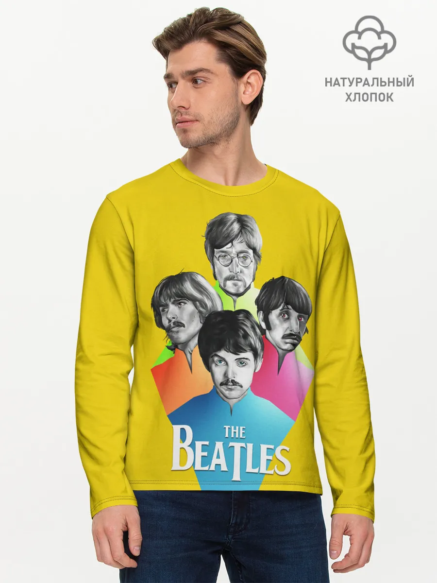 Мужской лонгслив базовый / Банда Битлов