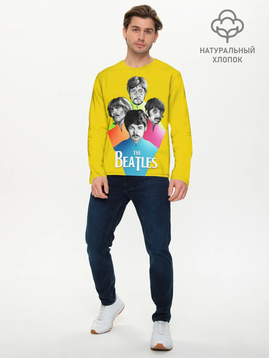 Мужской лонгслив базовый / Банда Битлов