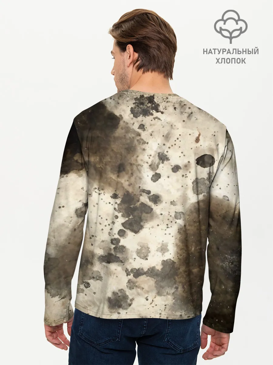 Мужской лонгслив базовый / Пятьдесят оттенков серого