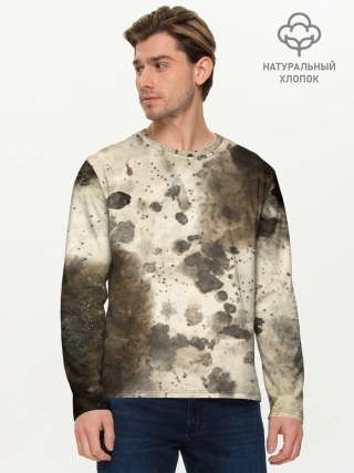 Мужской лонгслив базовый / Пятьдесят оттенков серого