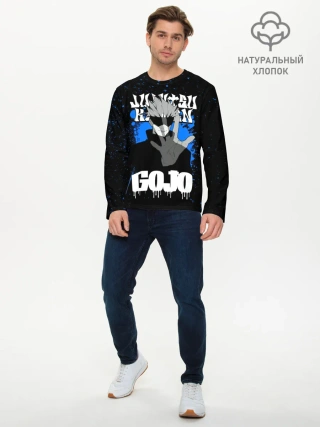 Мужской лонгслив базовый / Годжо Сатору | Магическая битва