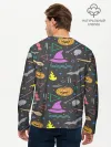 Мужской лонгслив базовый / Уютный Halloween
