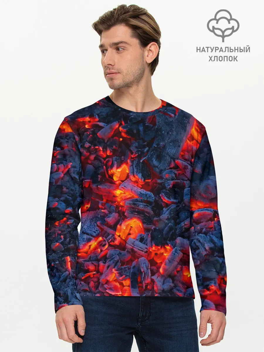 Мужской лонгслив базовый / Магия углей