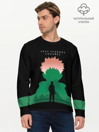 Мужской лонгслив базовый / Itadori Yuji Jujutsu Kaisen
