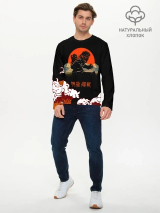 Мужской лонгслив базовый / Юдзи Итадори | Магическая битва