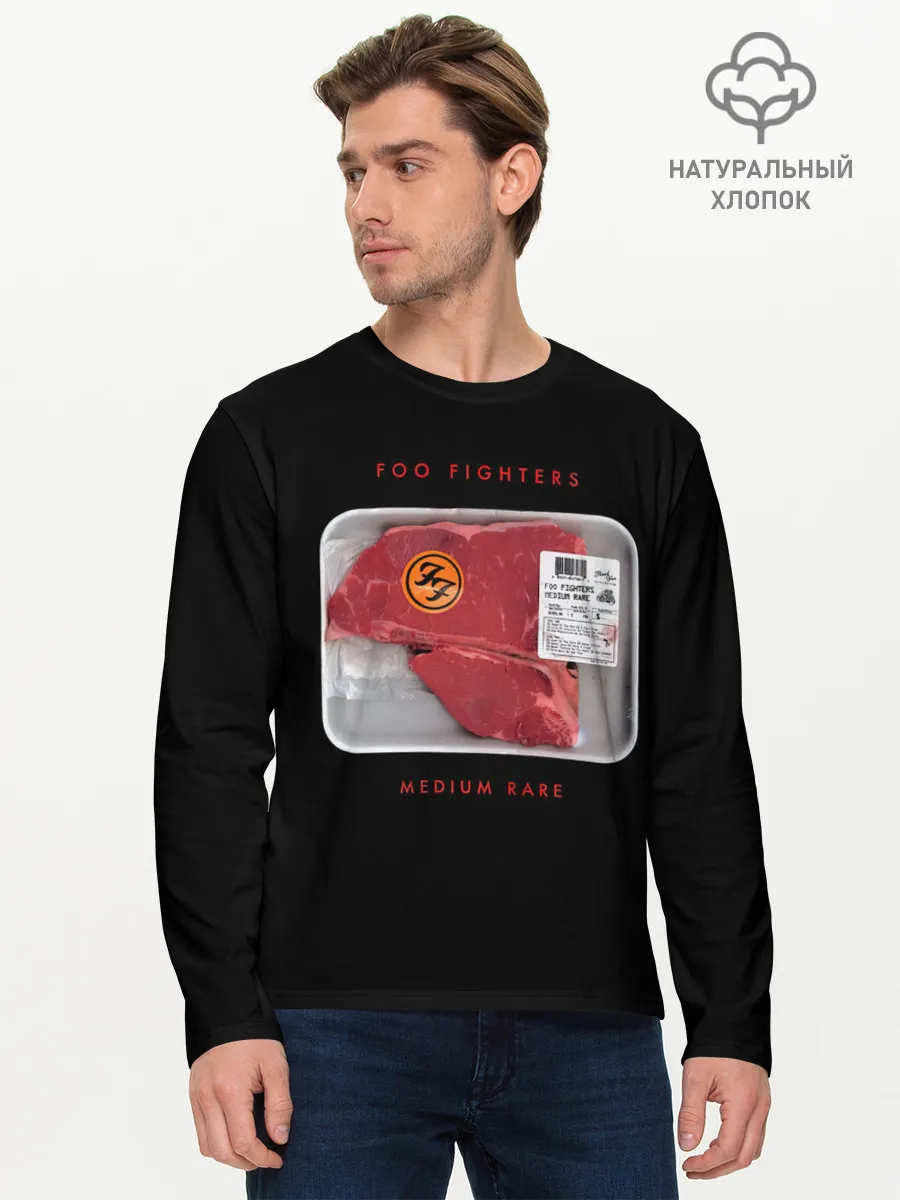 Мужской лонгслив базовый / Medium Rare - Foo Fighters