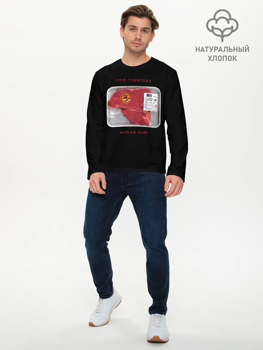 Мужской лонгслив базовый / Medium Rare - Foo Fighters