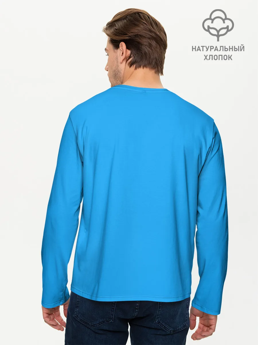 Мужской лонгслив базовый / Bhad babie blue