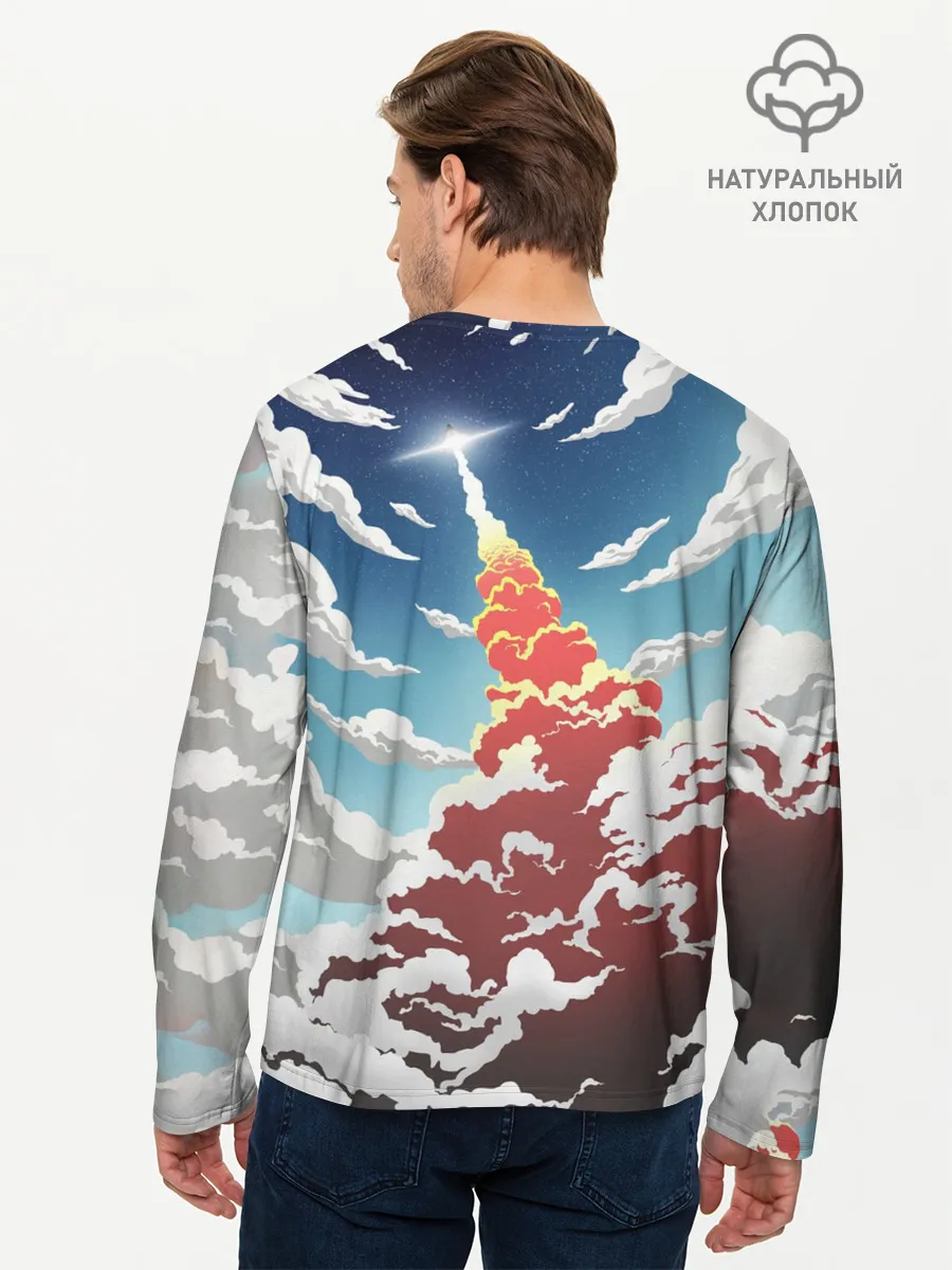 Мужской лонгслив базовый / Ракета | SpaceX