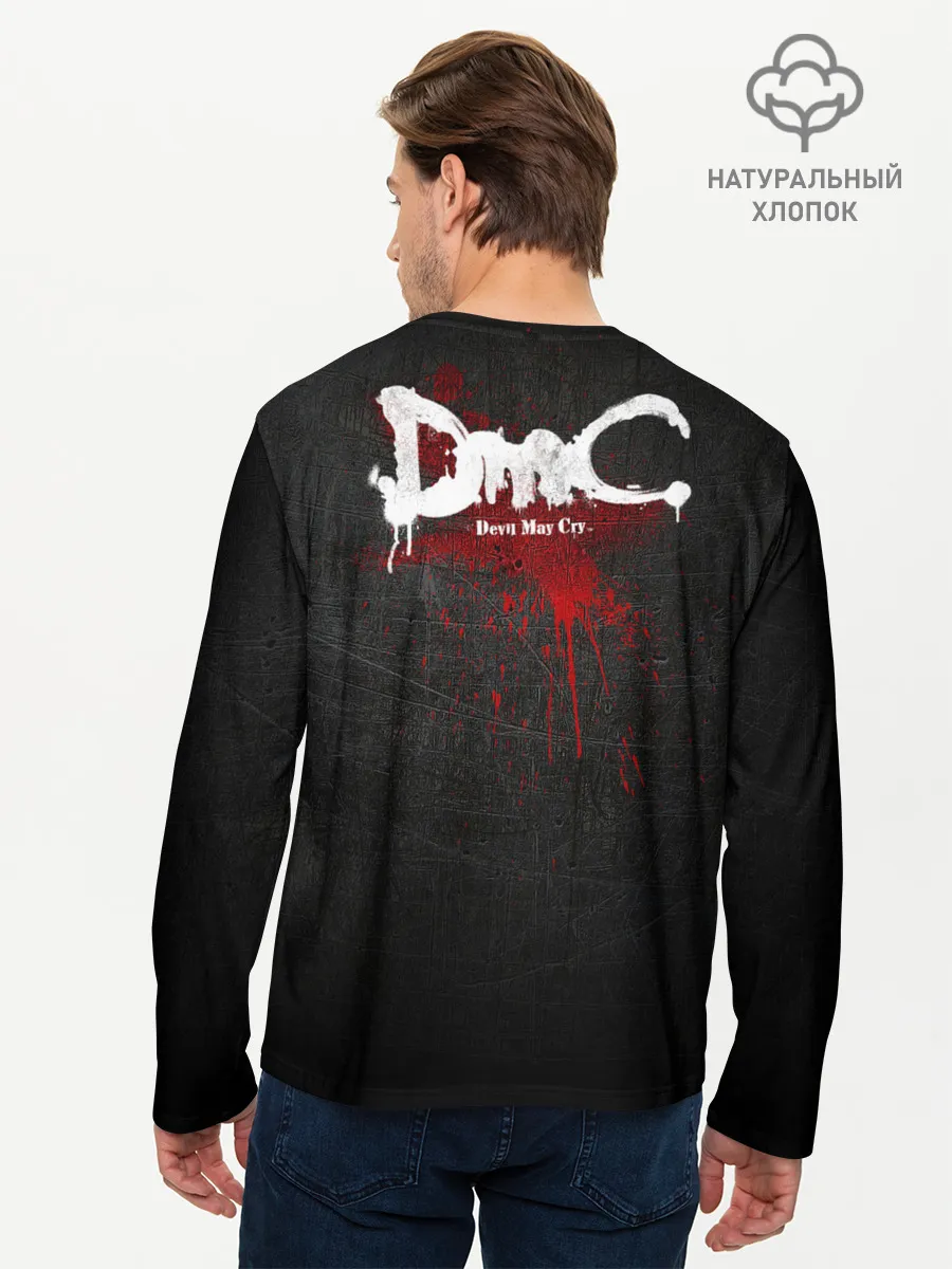 Мужской лонгслив базовый / Black Dante