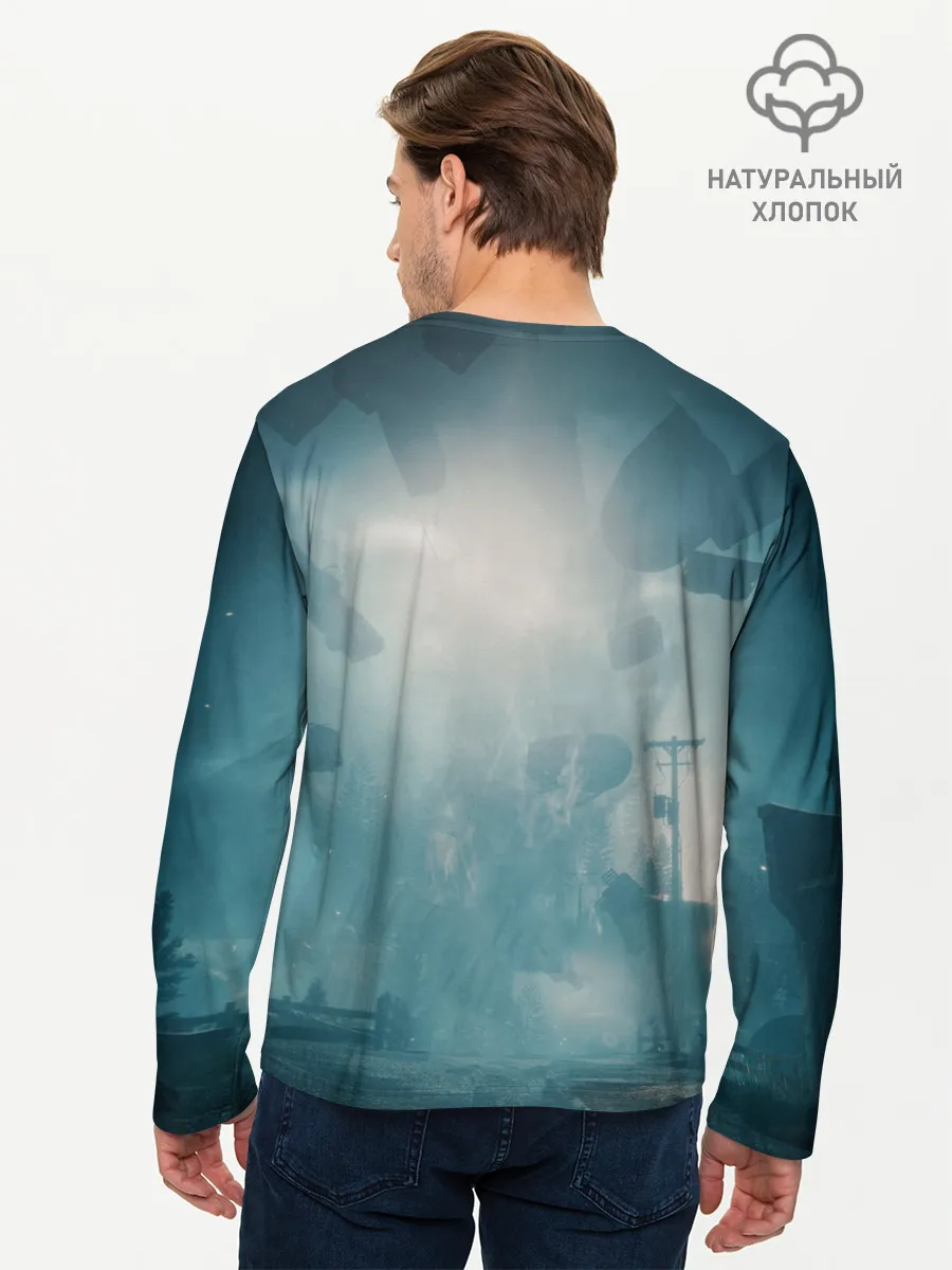 Мужской лонгслив базовый / Алан Уэйк арт