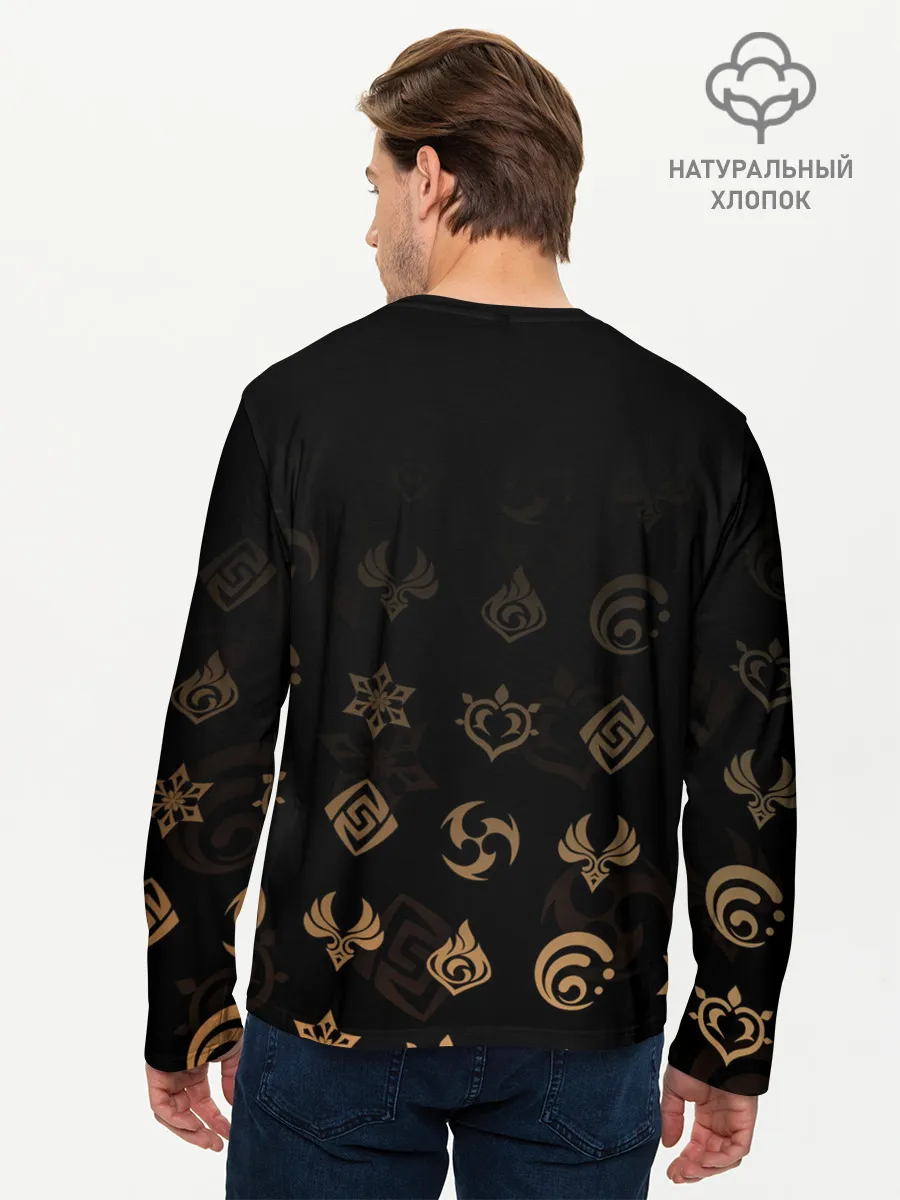 Мужской лонгслив базовый / Паймон / Genshin Impact