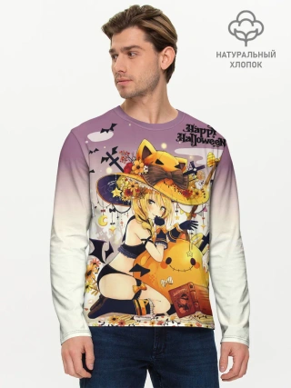 Мужской лонгслив базовый / Молодая ведьма