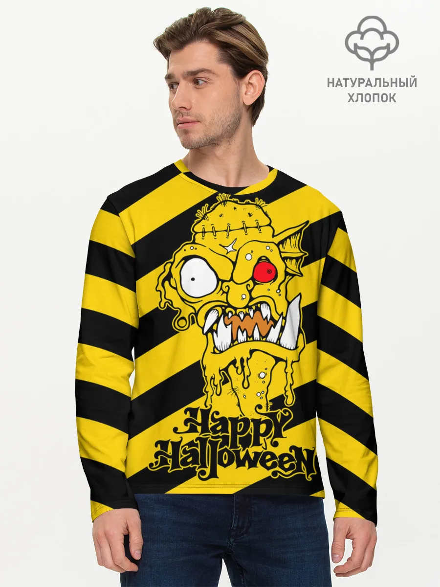 Мужской лонгслив базовый / Нечисть с красным глазом