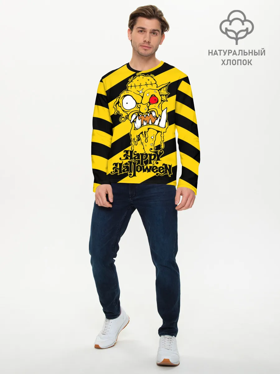 Мужской лонгслив базовый / Нечисть с красным глазом