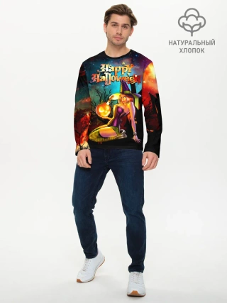 Мужской лонгслив базовый / Молодая колдунья