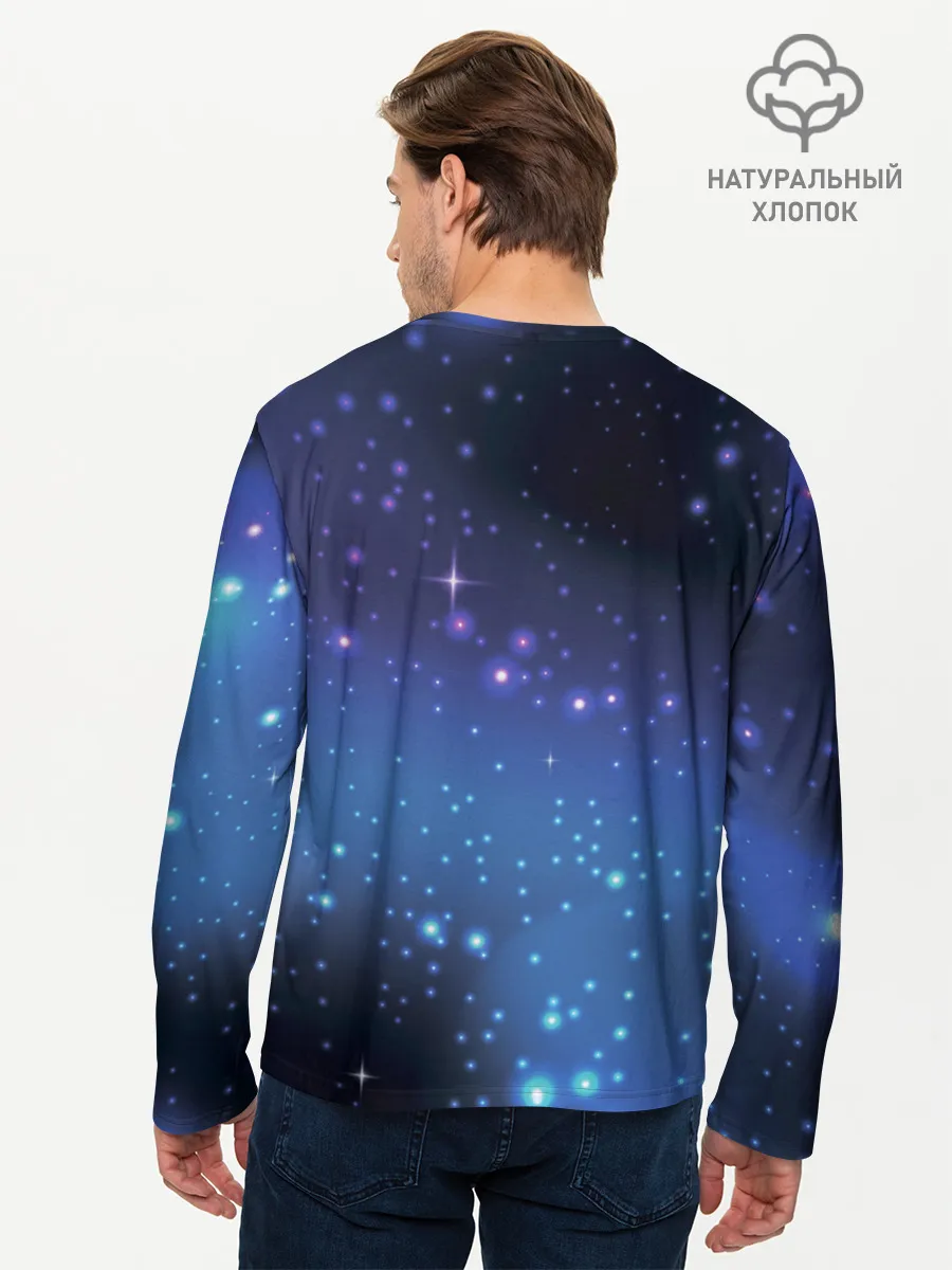 Мужской лонгслив базовый / Водолей / Aquarius, Знак зодиака