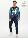 Мужской лонгслив базовый / Рыбы / Pisces, Знак зодиака