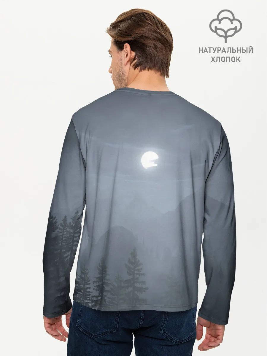 Мужской лонгслив базовый / Алан Уэйк: Полнолуние