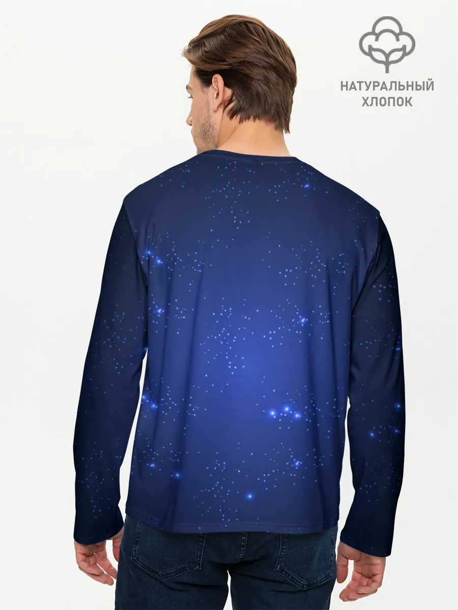 Мужской лонгслив базовый / Знак зодиака - Овен