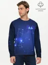 Мужской лонгслив базовый / Знак зодиака - Близнецы