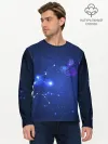 Мужской лонгслив базовый / Знак зодиака - Водолей