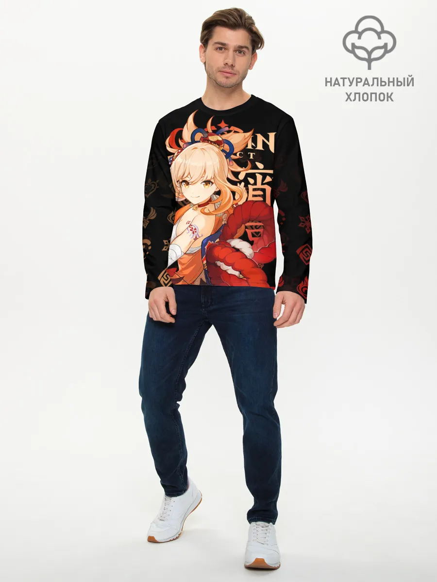 Мужской лонгслив базовый / Ёимия / Genshin Impact