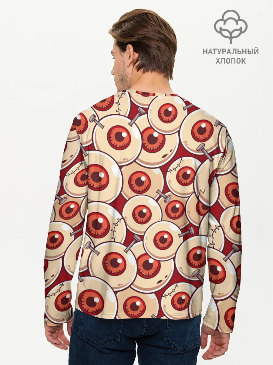 Мужской лонгслив базовый / Zombie Глаза