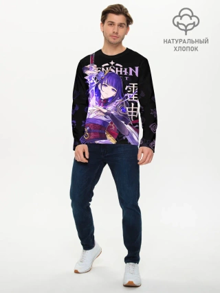 Мужской лонгслив базовый / Сёгун Райдэн / Genshin Impact