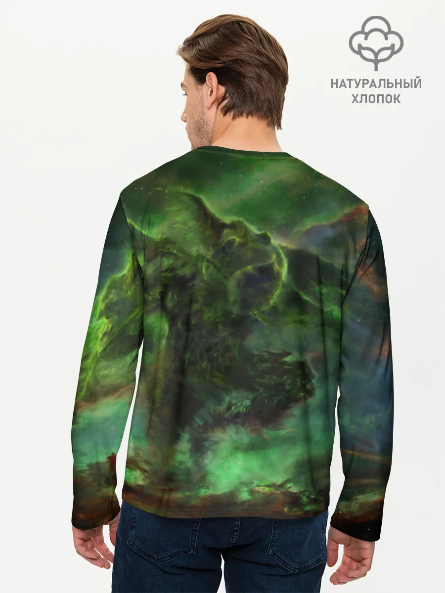 Мужской лонгслив базовый / Скрытность скайрим