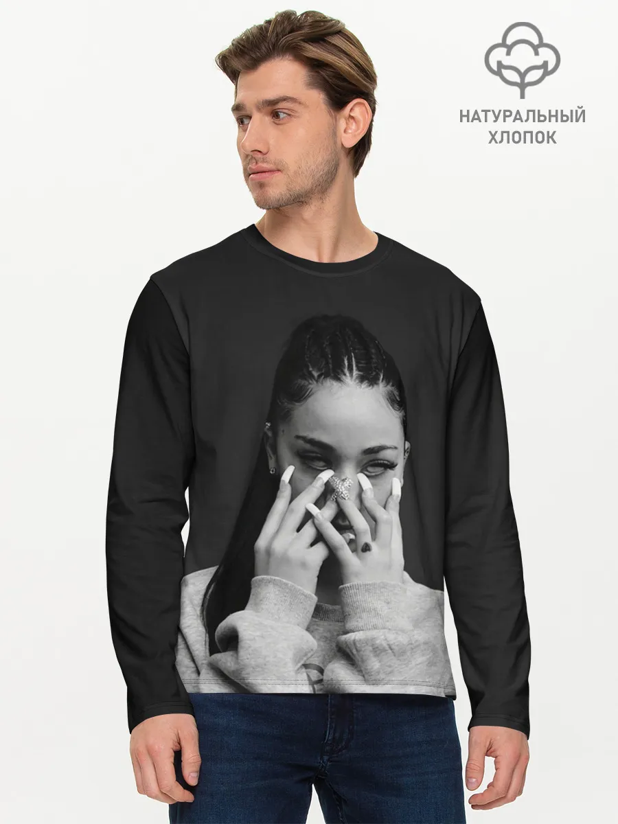 Мужской лонгслив базовый / Бхад спряталась