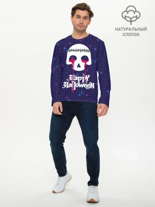 Мужской лонгслив базовый / Кровавые слёзы зомби