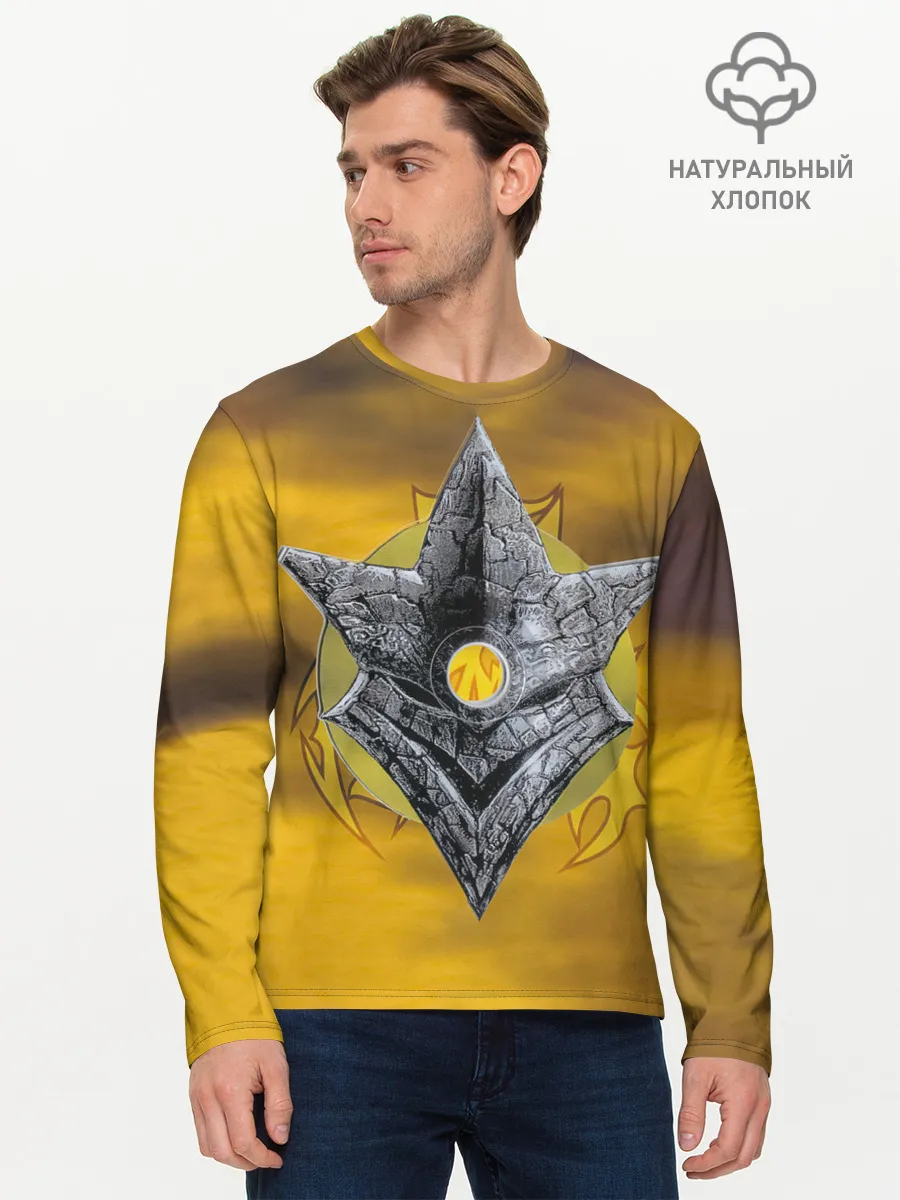 Мужской лонгслив базовый / Black-Ash Inheritance - In Flames