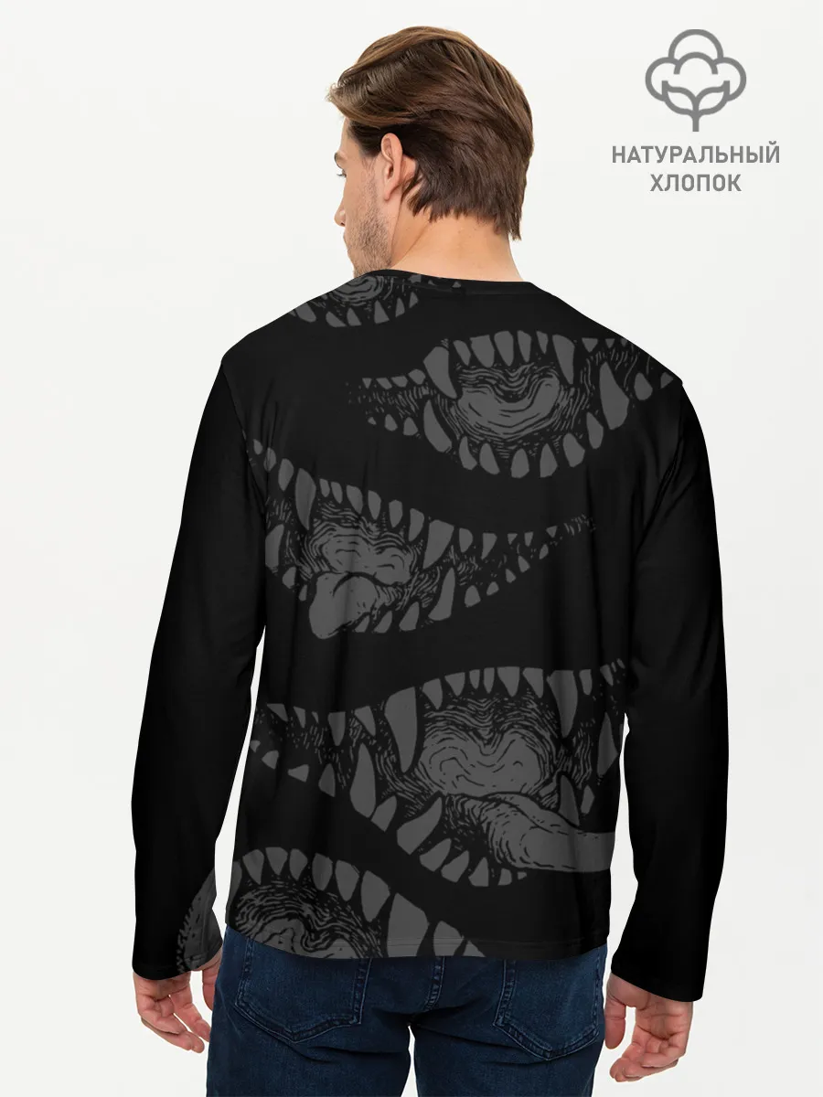 Мужской лонгслив базовый / Атака вампиров
