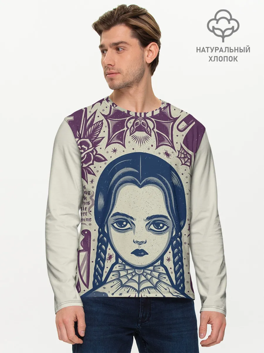Мужской лонгслив базовый / THE ADDAMS FAMILY NW2