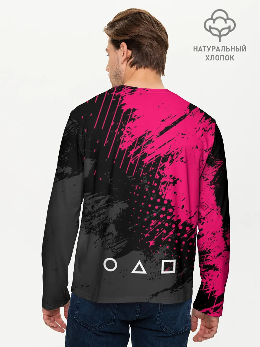 Мужской лонгслив базовый / Игра в кальмара | Логотип из интро