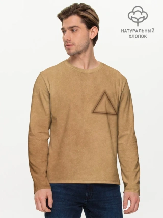 Мужской лонгслив базовый / Треугольник / Игра в кальмара