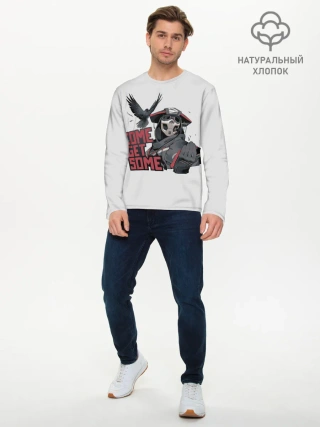 Мужской лонгслив базовый / Come get same