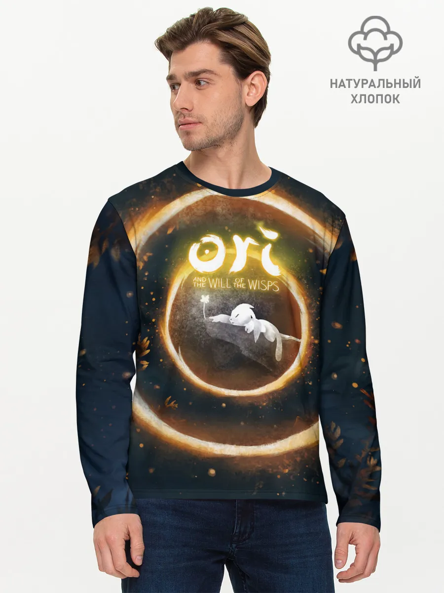 Мужской лонгслив базовый / Ori and Flower