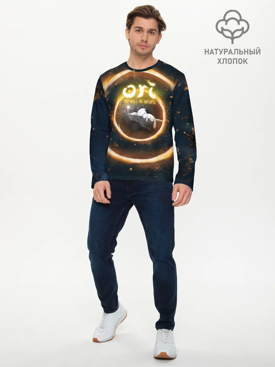 Мужской лонгслив базовый / Ori and Flower