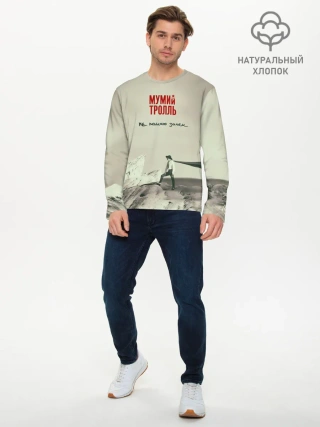 Мужской лонгслив базовый / Мумий Тролль Не помню зачем...