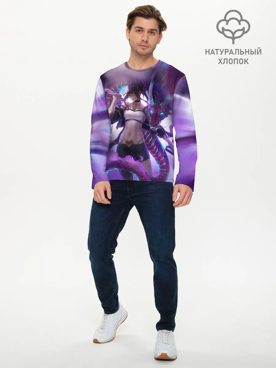 Мужской лонгслив базовый / LEAGUE OF LEGENDS AKALI / ЛИГА ЛЕГЕНД АКАЛИ
