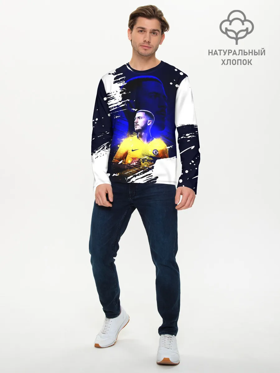 Мужской лонгслив базовый / ЭДЕН АЗАР / EDEN HAZARD