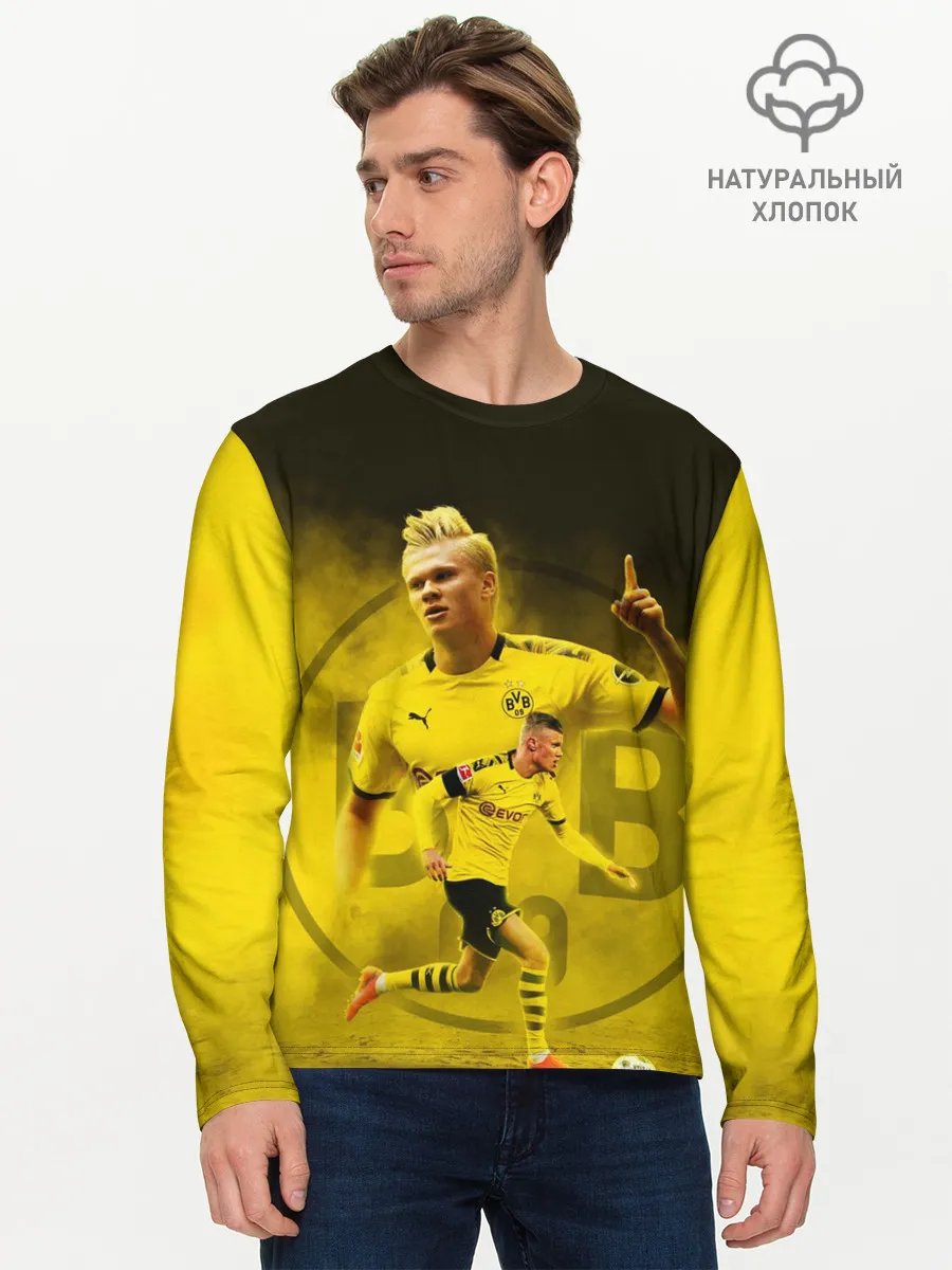 Мужской лонгслив базовый / ЭРЛИНГ ХОЛАНД / ERLING HAALAND