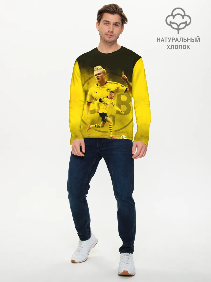 Мужской лонгслив базовый / ЭРЛИНГ ХОЛАНД / ERLING HAALAND