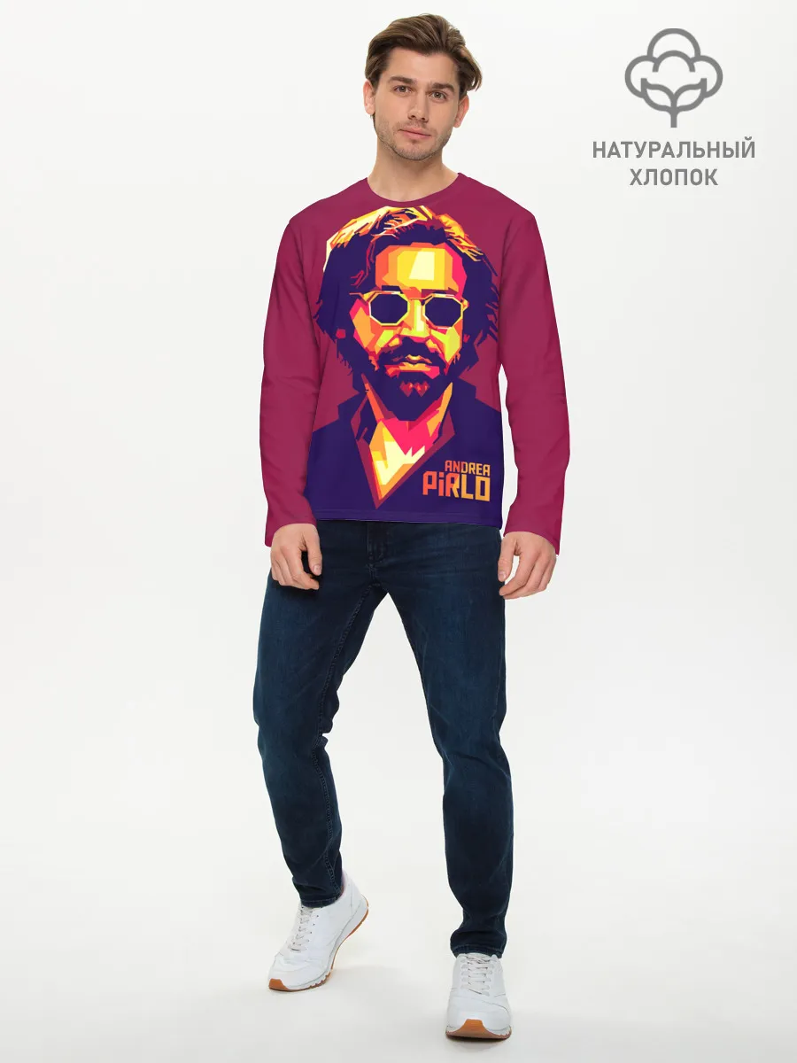 Мужской лонгслив базовый / Андреа Пирло