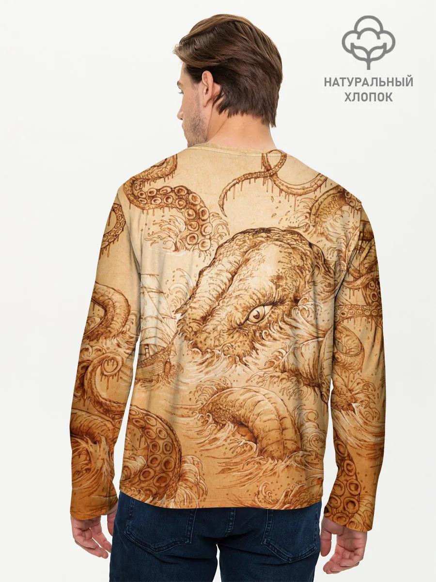 Мужской лонгслив базовый / Кракен