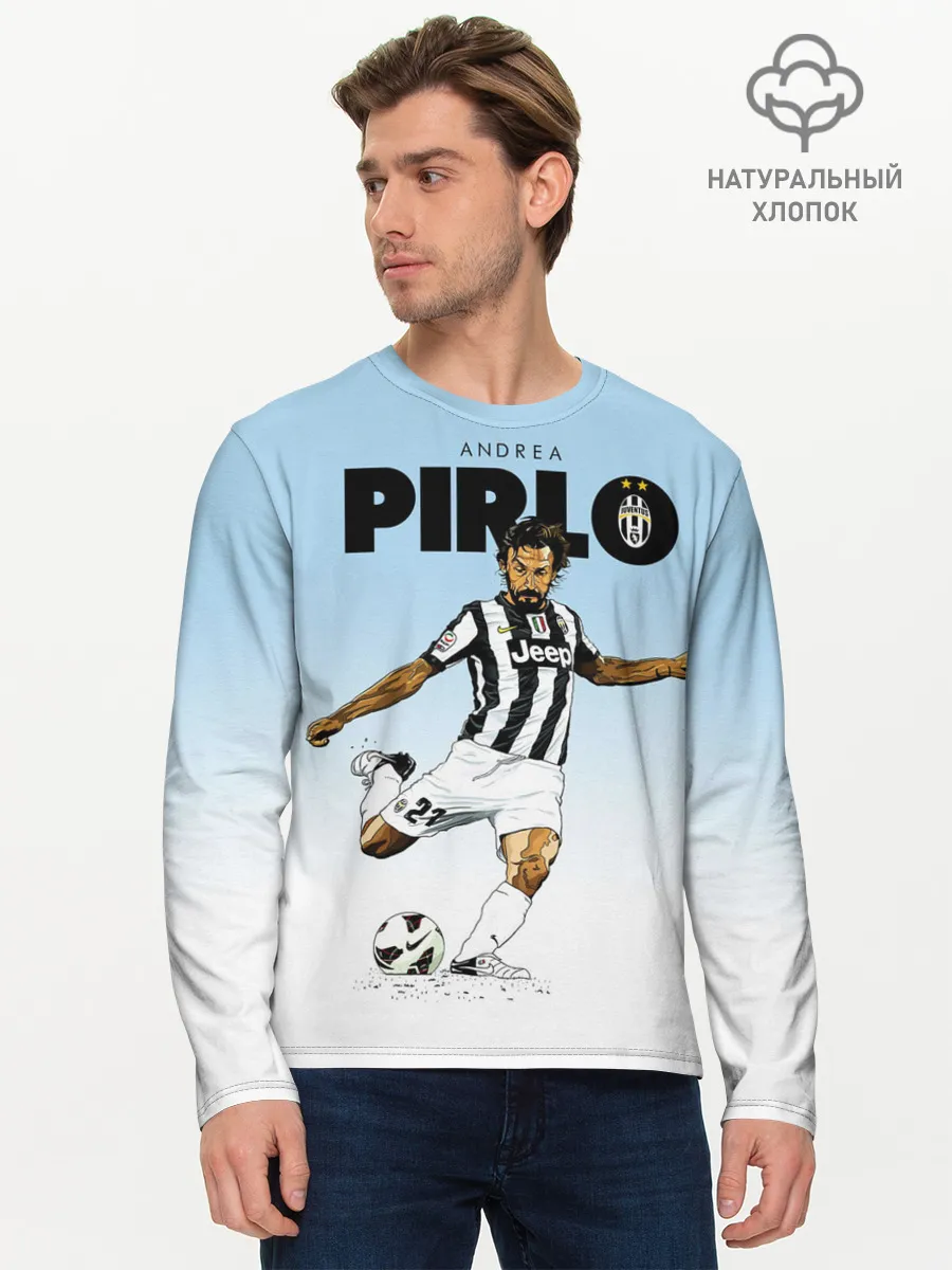 Мужской лонгслив базовый / Андреа Пирло